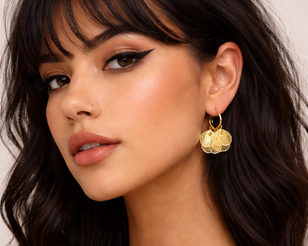 Brincos Asas de Borboleta Vazada - Dourada e Prata - Image 3