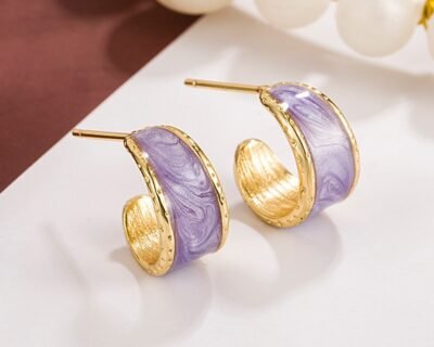 Brincos Lunéor Eslmate Roxo