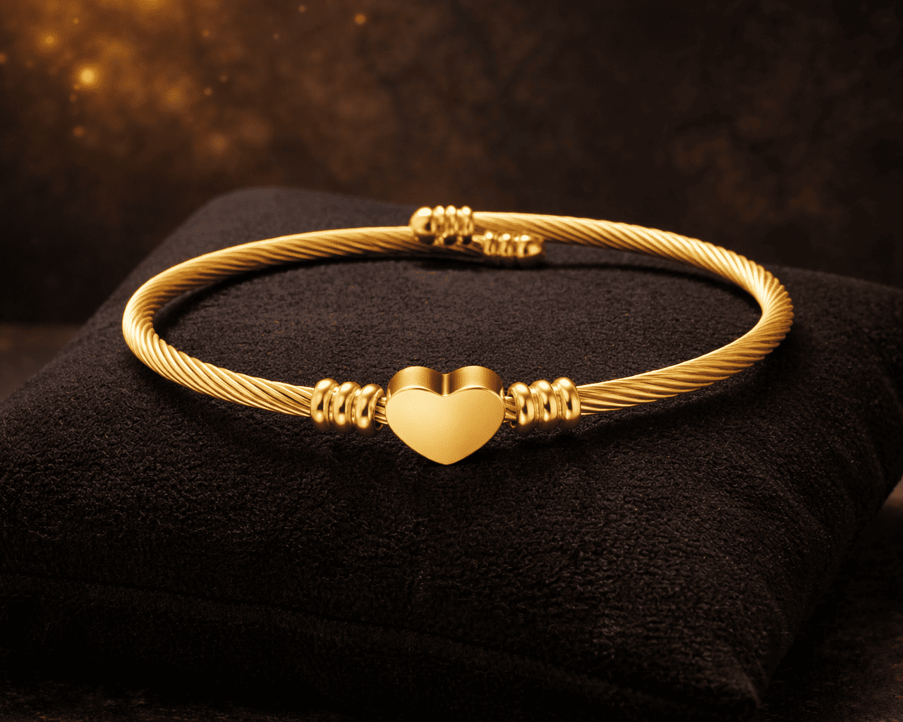 Pulseira Cabo de Berloque de Coração FP