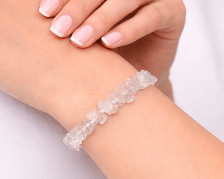 Pulseira Elisa de Pedras Brancas mulher