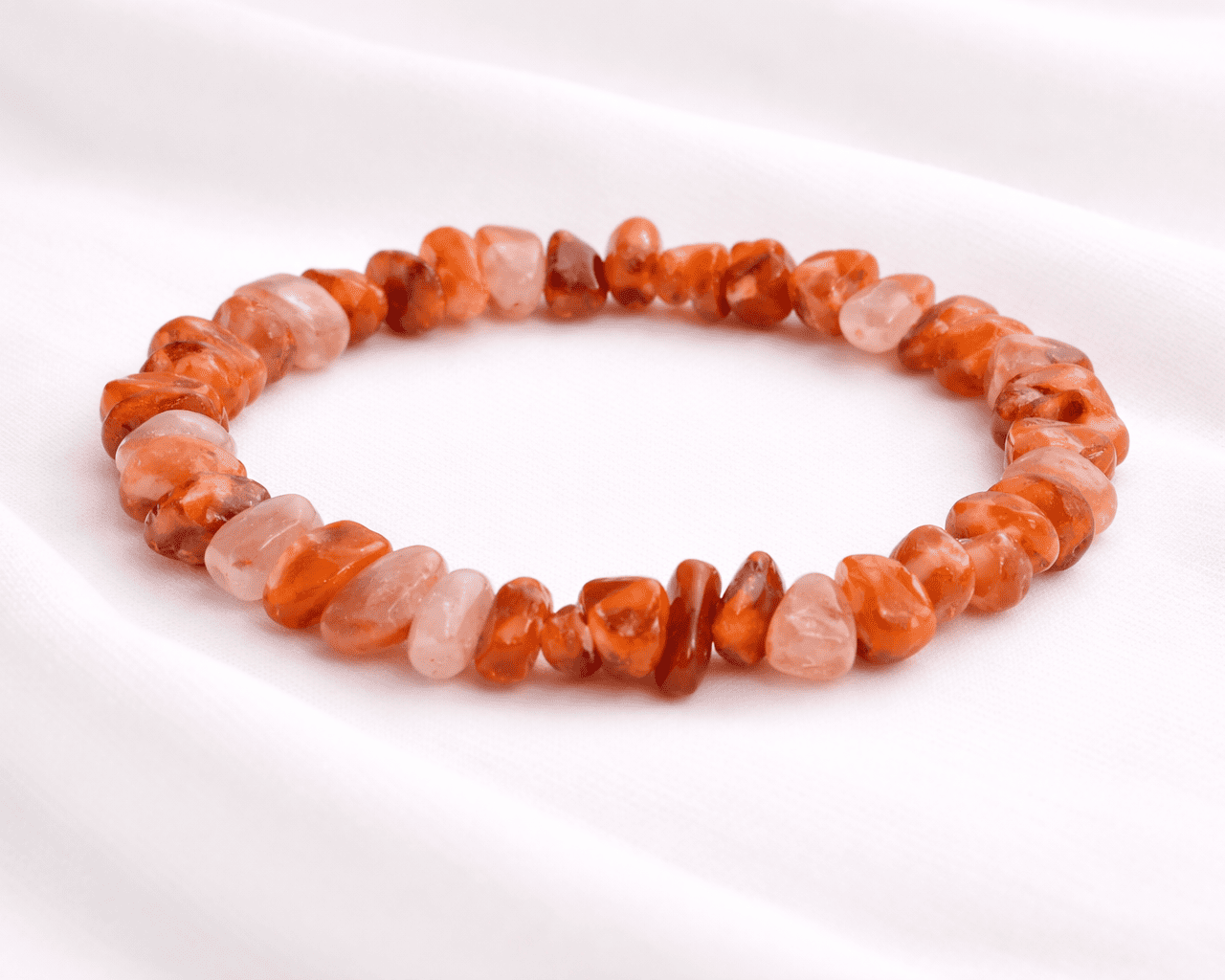 Pulseira Elisa Pedras Vermelho Agata - Image 2