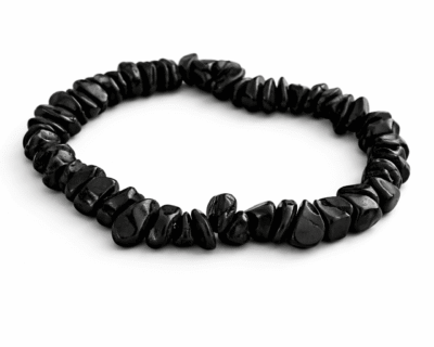 Pulseira de pedras preta fifour