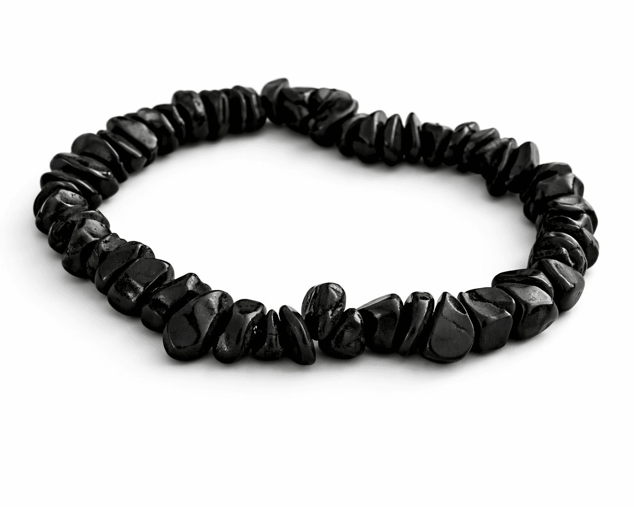 Pulseira de pedras preta fifour