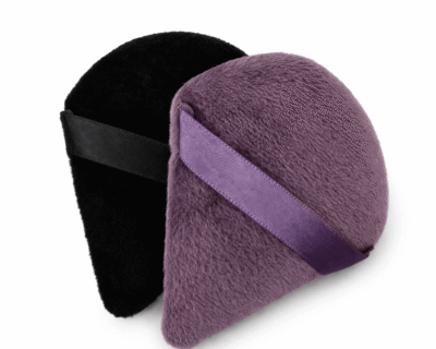 Puffs de Pó Triangular FIFOUR preto roxo