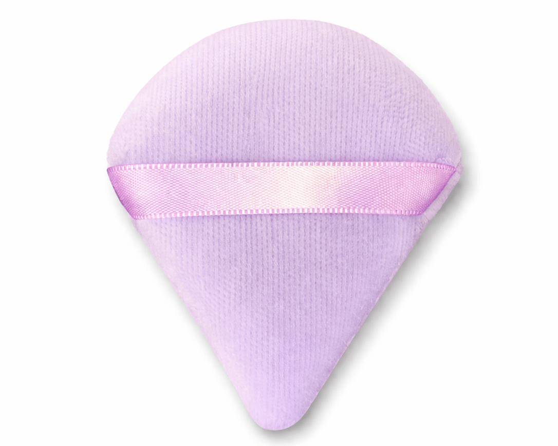 Puffs de Pó Triangular ROXO CLARO