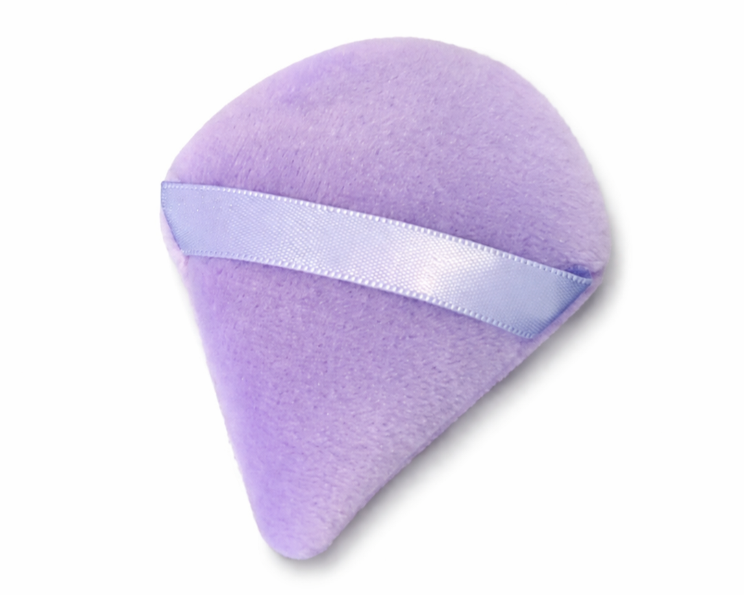 Puffs de Pó Triangular ROXO