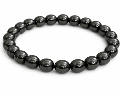 Pulseira Energética Obsidiana de Bolas Estilo Moderno